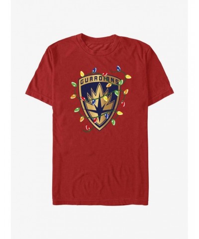 Marvel Guardians of the Galaxy Christmas Lights Badge T-Shirt $8.22 T-Shirts