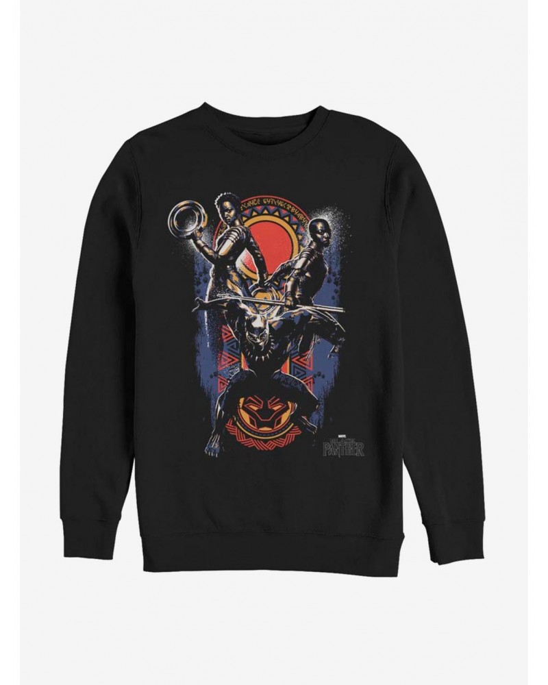 Marvel Black Panther Big Three Sweatshirt $12.40 Sweatshirts