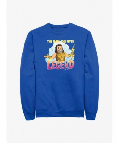 Marvel Thor: Love and Thunder Zeus Man Myth Legend Sweatshirt $12.99 Sweatshirts