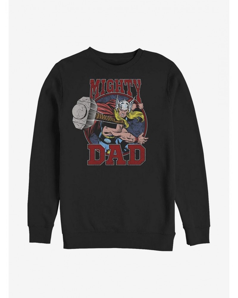 Marvel Thor Mighty Dad Crew Sweatshirt $12.69 Sweatshirts