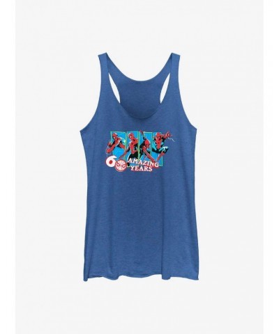 Marvel Spider-Man 60th Anniversary 60 Amazing Years Girls Tank $9.74 Tanks