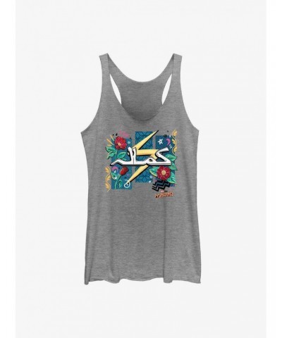 Marvel Ms. Marvel Flowers and Bolt Girls Tank $9.74 Tanks