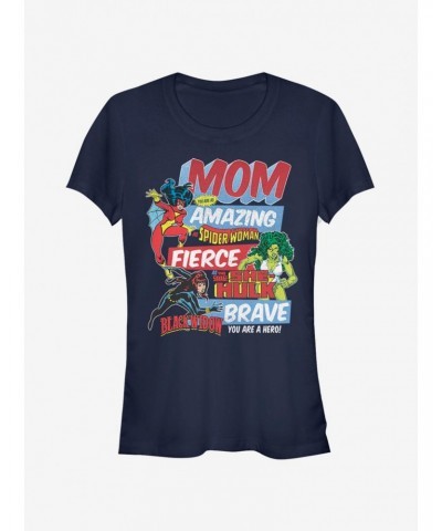 Marvel Spider-Man Retro Mom Girls T-Shirt $7.77 T-Shirts