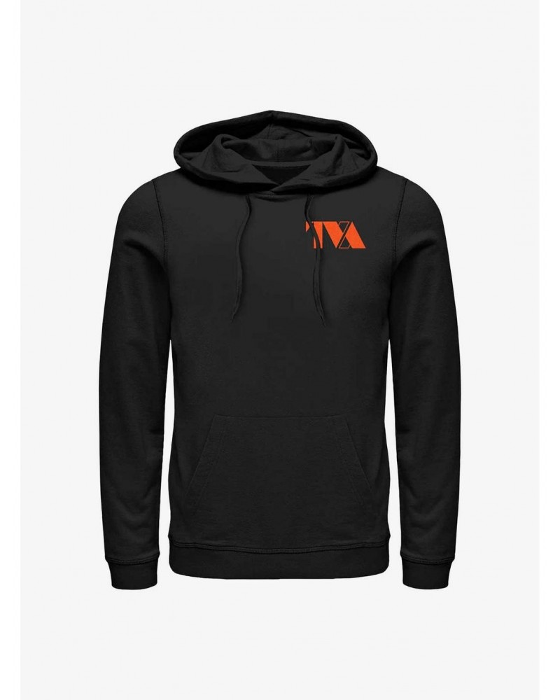 Marvel Loki TVA Side Chest Logo Hoodie $17.96 Hoodies