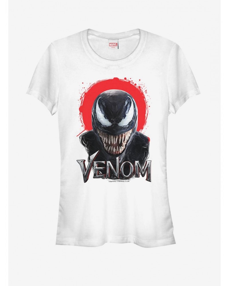 Marvel Venom Film Red Halo Girls T-Shirt $8.57 T-Shirts