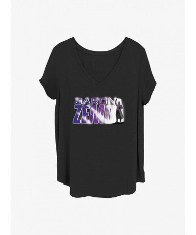 Marvel The Falcon and the Winter Soldier Baron Zemo Girls T-Shirt Plus Size $10.17 T-Shirts