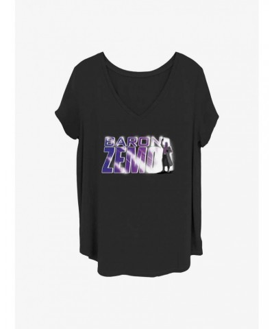 Marvel The Falcon and the Winter Soldier Baron Zemo Girls T-Shirt Plus Size $10.17 T-Shirts