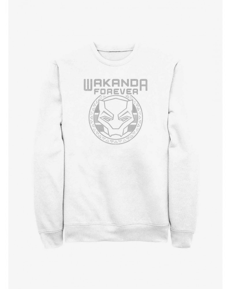 Marvel Black Panther: Wakanda Forever Badge Logo Sweatshirt $11.51 Sweatshirts