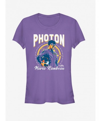 Marvel Captain Marvel Photon Girls T-Shirt $8.76 T-Shirts