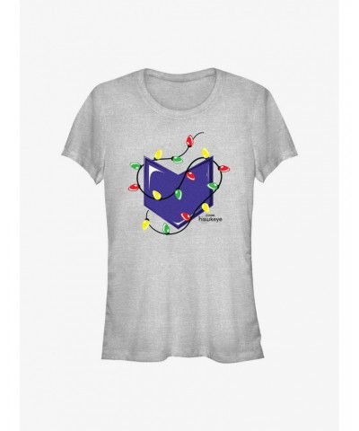 Marvel Hawkeye Christmas Lights Logo Girls T-Shirt $6.97 T-Shirts