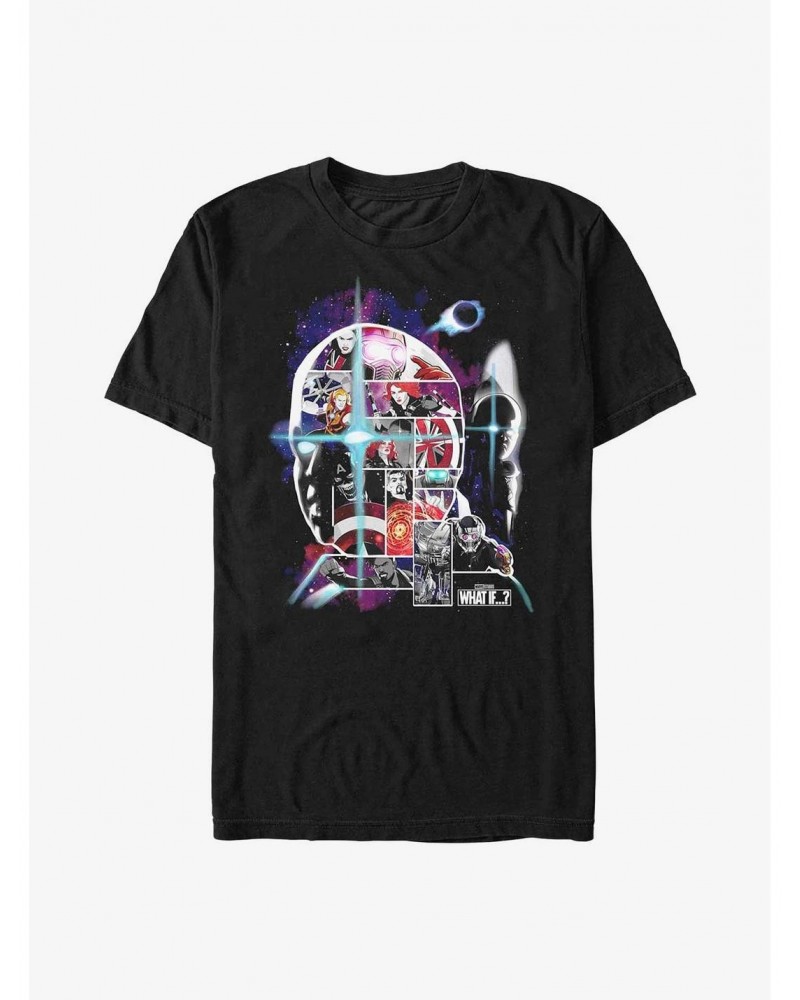 Marvel What If...? The Watcher Face Fill T-Shirt $7.84 T-Shirts