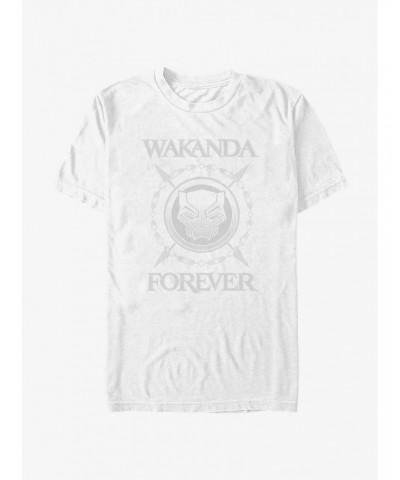 Marvel Black Panther: Wakanda Forever Crossed Spears Emblem Extra Soft T-Shirt $7.18 T-Shirts