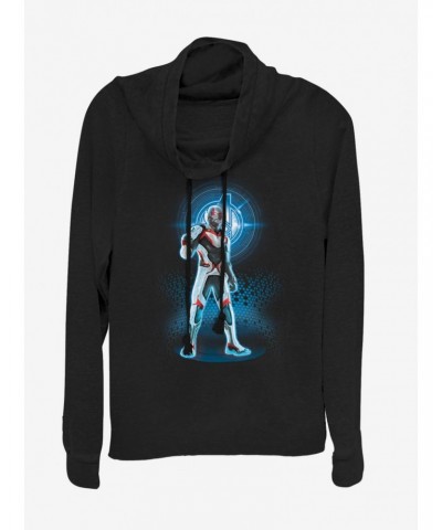 Marvel Avengers: Endgame Avenger Ant-Man Cowlneck Long-Sleeve Girls Top $15.45 Tops