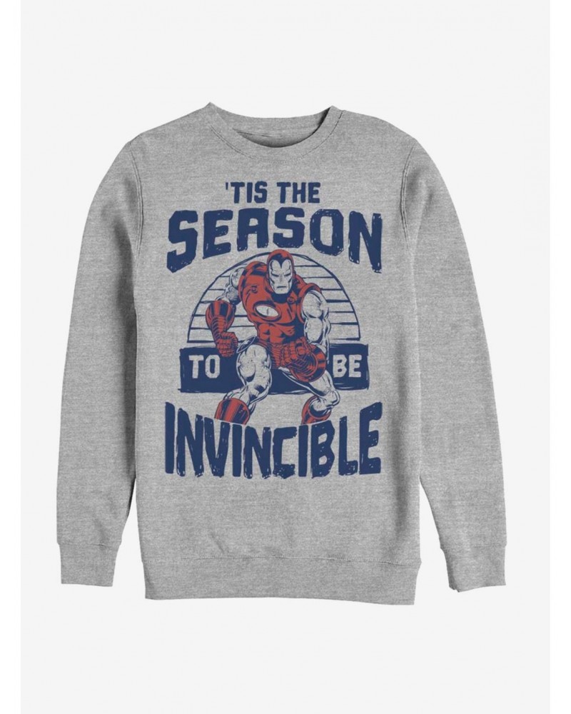 Marvel Iron Man Invincible Season Holiday Crew Sweatshirt $12.40 Sweatshirts