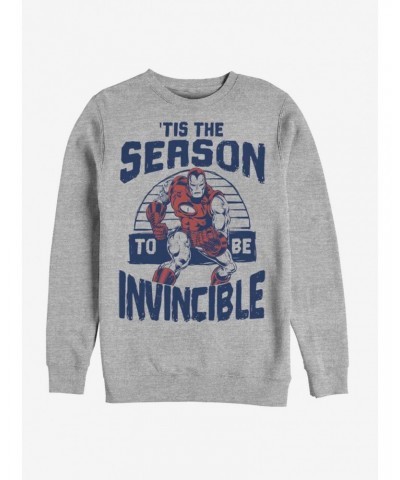 Marvel Iron Man Invincible Season Holiday Crew Sweatshirt $12.40 Sweatshirts