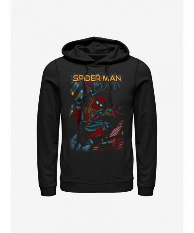 Marvel Spider-Man Slinging Cover Hoodie $17.60 Hoodies