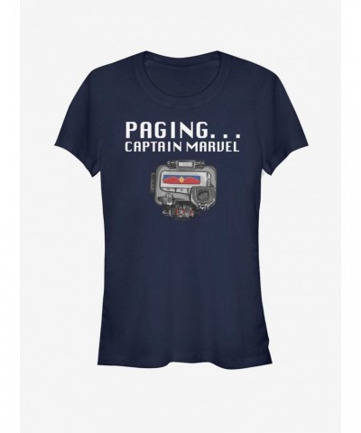 Marvel Captain Marvel Universal Pager Girls T-Shirt $6.57 T-Shirts