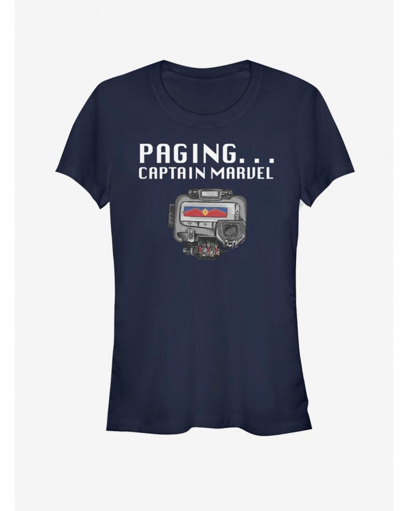 Marvel Captain Marvel Universal Pager Girls T-Shirt $6.57 T-Shirts