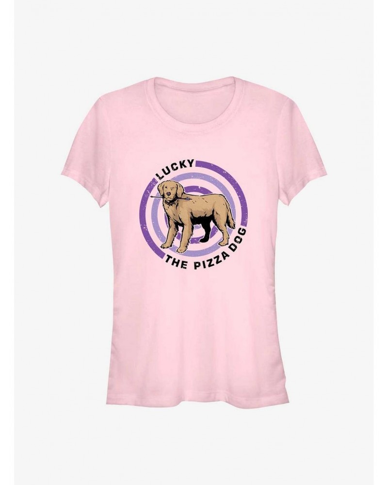 Marvel Hawkeye Pizza Dog Bullseye Girls T-Shirt $8.17 T-Shirts