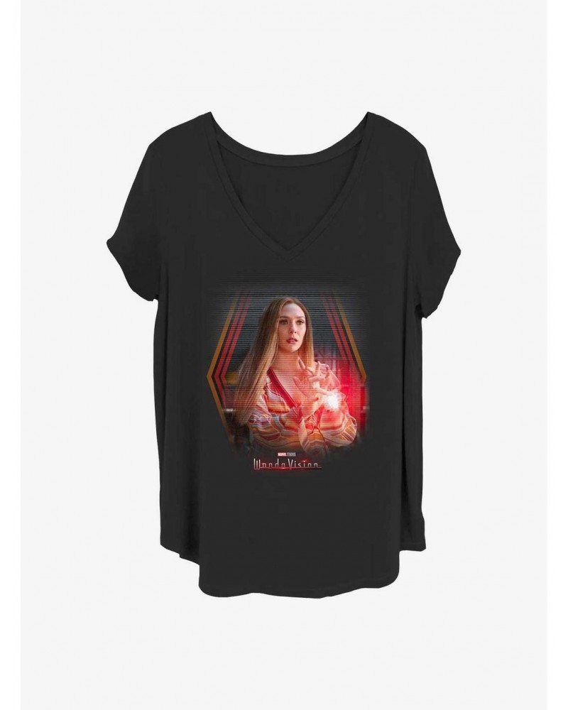 Marvel WandaVision Wanda's Powers Girls T-Shirt Plus Size $9.71 T-Shirts