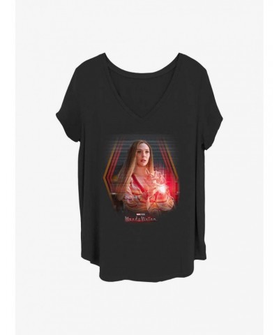 Marvel WandaVision Wanda's Powers Girls T-Shirt Plus Size $9.71 T-Shirts