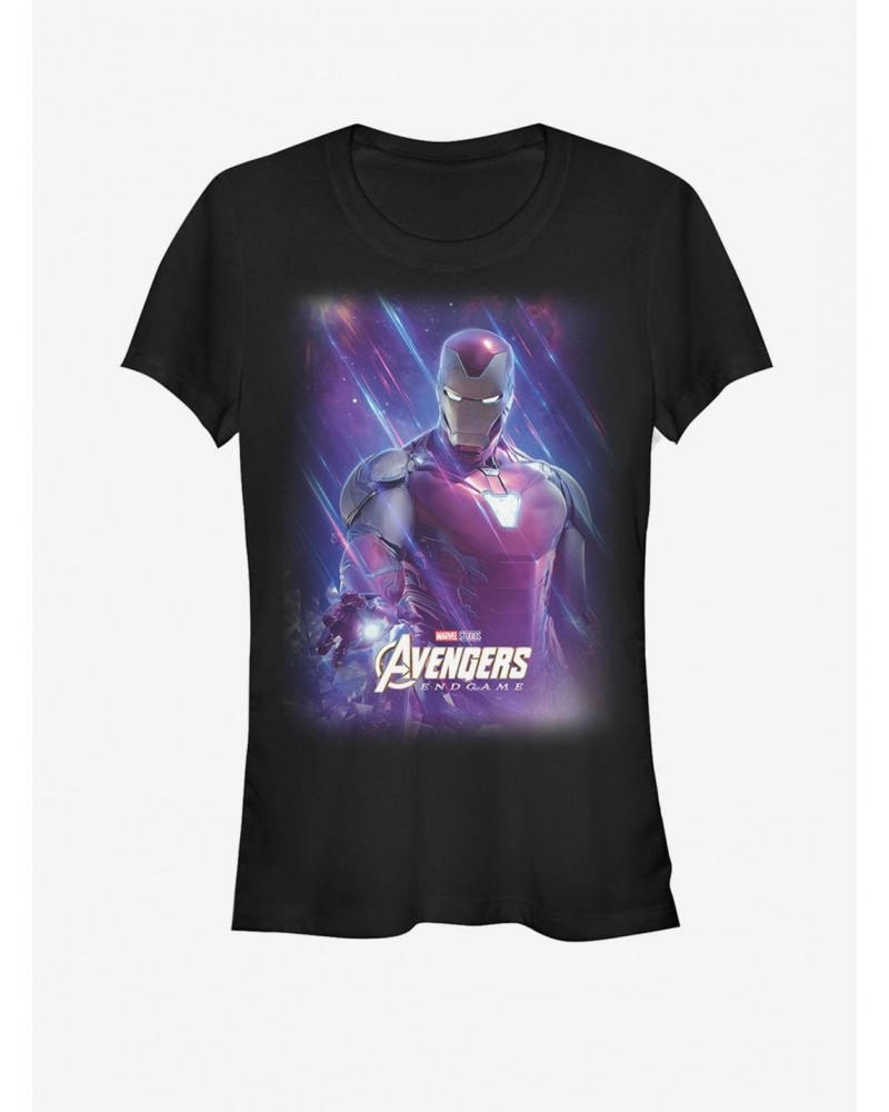 Marvel Avengers: Endgame Space Iron Man Girls T-Shirt $7.97 T-Shirts