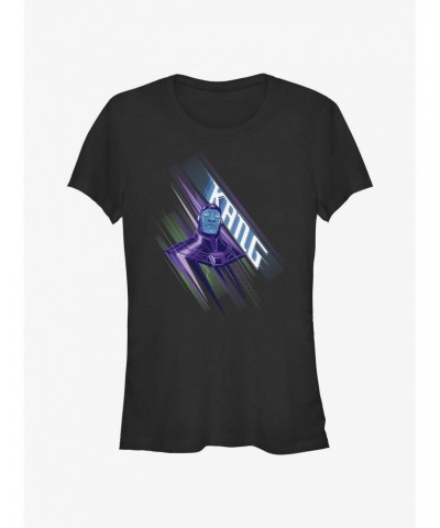 Marvel Ant-Man and the Wasp: Quantumania Kang Portrait Girls T-Shirt $7.37 T-Shirts