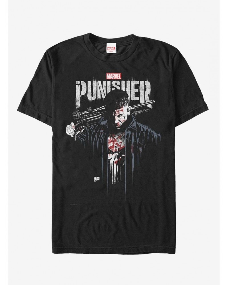 Marvel Punisher Punisher Downfall T-Shirt $8.41 T-Shirts