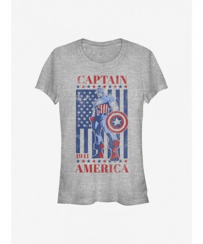 Marvel Captain America Captain 'Merica Girls T-Shirt $7.57 T-Shirts