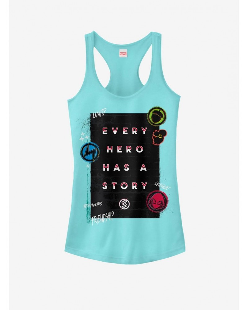 Marvel Spider-Man Hero Story Girls Tank $6.18 Tanks