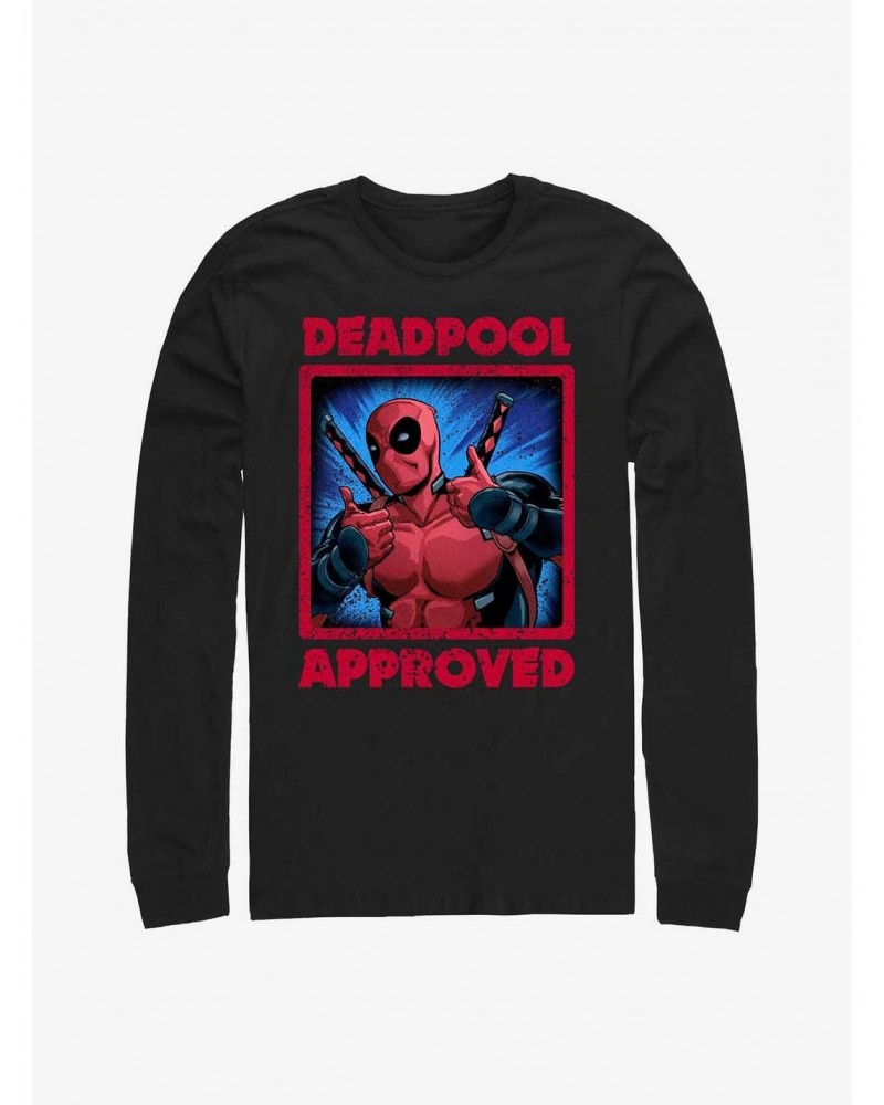 Marvel Deadpool Approved Long-Sleeve T-Shirt $8.42 T-Shirts