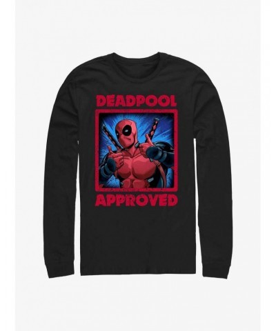 Marvel Deadpool Approved Long-Sleeve T-Shirt $8.42 T-Shirts