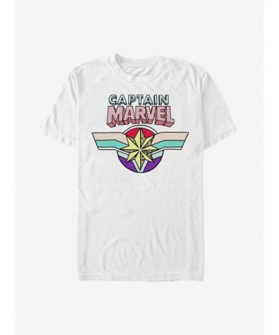 Marvel Captain Marvel Logo T-Shirt $9.18 T-Shirts