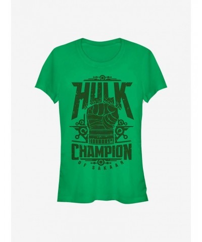 Marvel The Hulk Champ Hulk Girls T-Shirt $9.16 T-Shirts