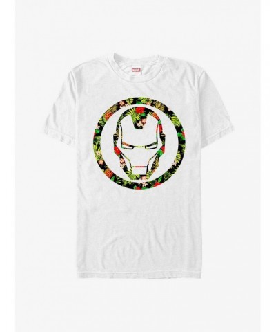 Marvel Iron Man Floral Icon T-Shirt $8.99 T-Shirts