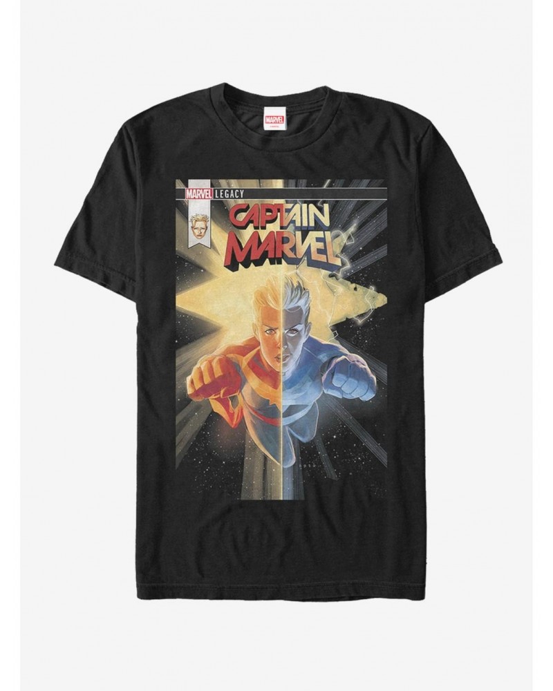 Marvel Captain Marvel Starry Marvel T-Shirt $7.27 T-Shirts