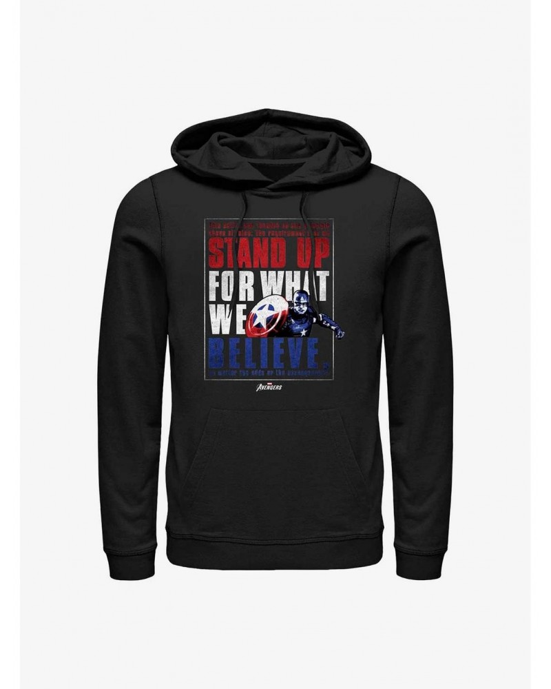 Marvel Captain America Believe Order Hoodie $15.80 Hoodies