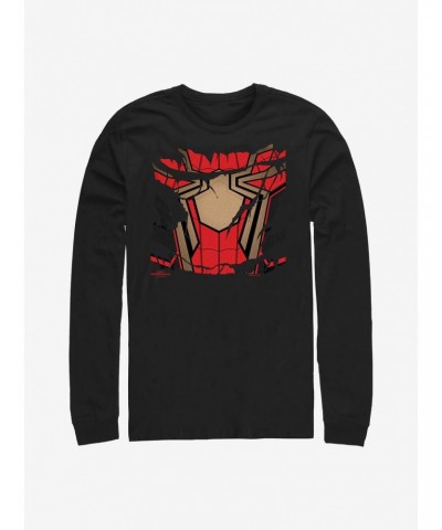 Marvel Spider-Man Ripped Spidey Suit Long-Sleeve T-Shirt $12.11 T-Shirts