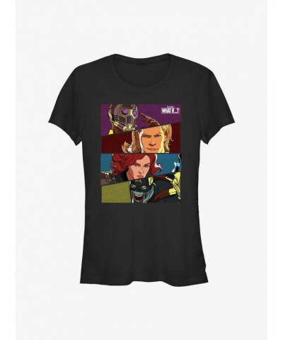 Marvel What If...? Hero Boxes Girls T-Shirt $6.77 T-Shirts