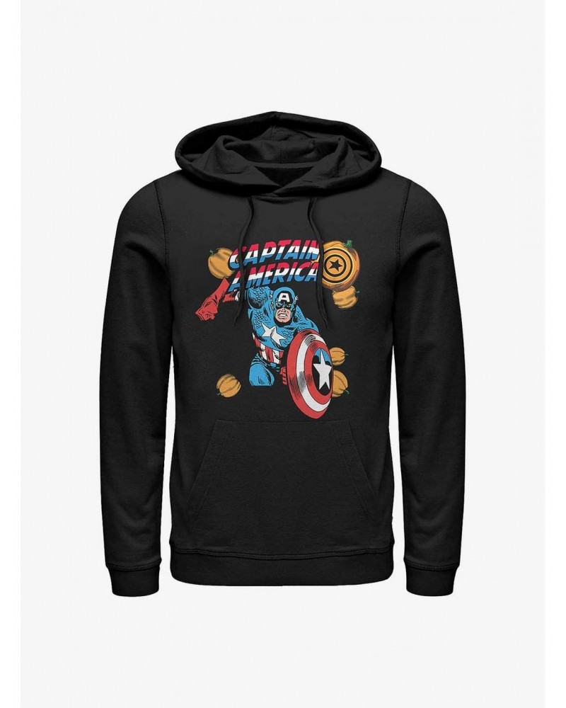 Marvel Captain America Pumpkins Hoodie $15.80 Hoodies