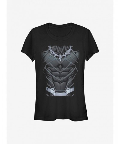 Marvel Black Panther Panther Suit Girls T-Shirt $7.57 T-Shirts