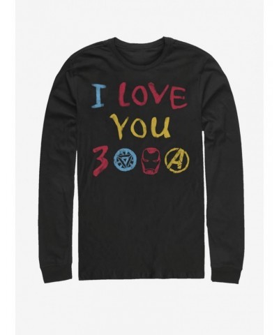 Marvel Avengers: Endgame Love Hand Drawn Long-Sleeve T-Shirt $8.69 T-Shirts