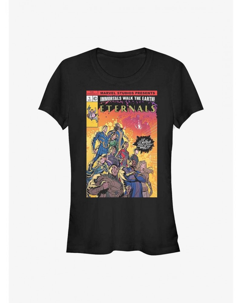 Marvel Eternals Halftone Cover Girls T-Shirt $7.17 T-Shirts