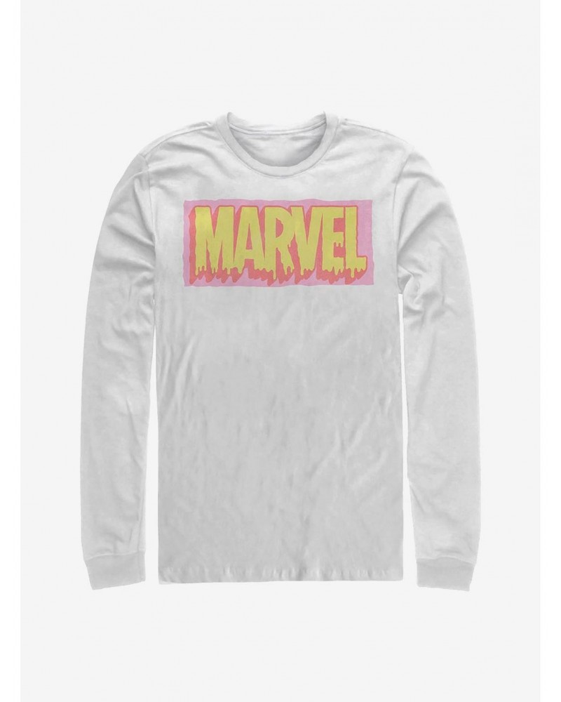 Marvel Logo Drip Long-Sleeve T-Shirt $10.26 T-Shirts