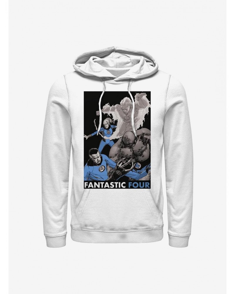 Marvel Fantastic Four The Four Hoodie $17.60 Hoodies