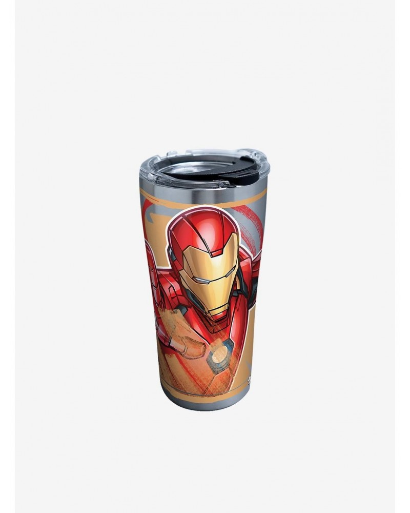 Marvel Iron Man Iconic 20oz Stainless Steel Tumbler With Lid $13.26 Tumblers