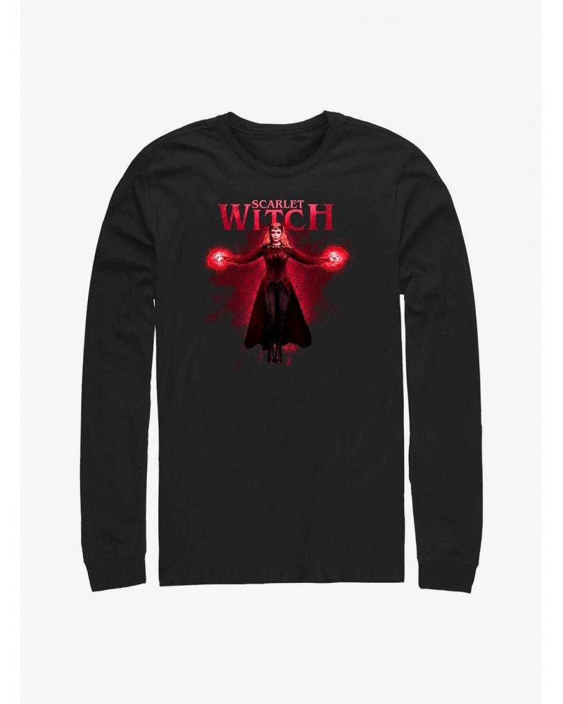 Marvel Doctor Strange in the Multiverse of Madness Scarlet Witch Long-Sleeve T-Shirt $7.90 T-Shirts