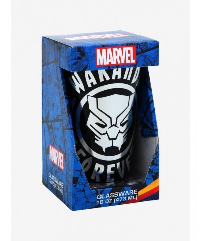 Black Panther: Wakanda Forever Silver Pint Glass $2.94 Glasses