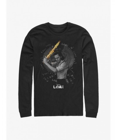 Marvel Loki Laevateinn Sword Long-Sleeve T-Shirt $11.84 T-Shirts