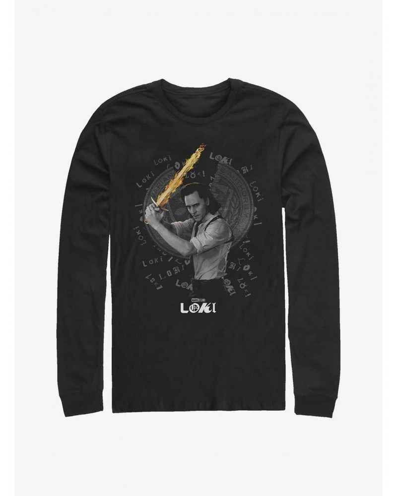 Marvel Loki Laevateinn Sword Long-Sleeve T-Shirt $11.84 T-Shirts